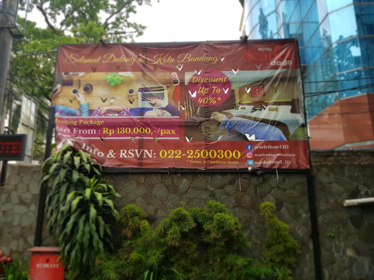 Scarlet Dago Hotel Bandung Zewnętrze zdjęcie